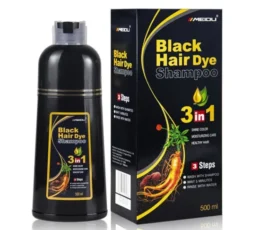 HAIR DYE SHAMPOO BLACK  500ML