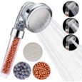 alcachofa de ducha ionica con alta presion tres modos de ducha y filtro de agua
