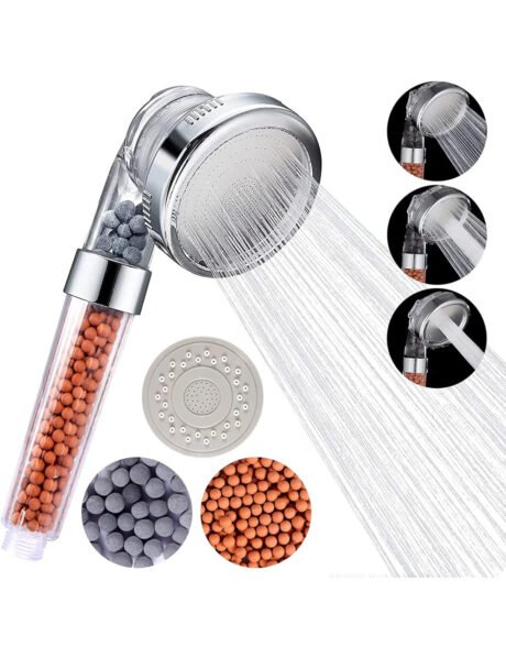 alcachofa de ducha ionica con alta presion tres modos de ducha y filtro de agua - Desstenee Supply alcachofa de ducha ionica con alta presion tres modos de ducha y filtro de agua